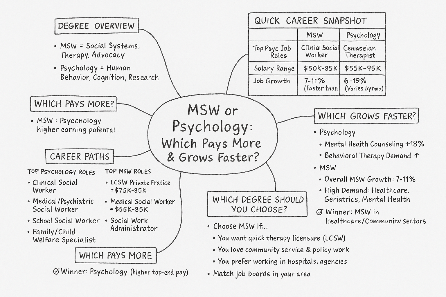 msw psychology