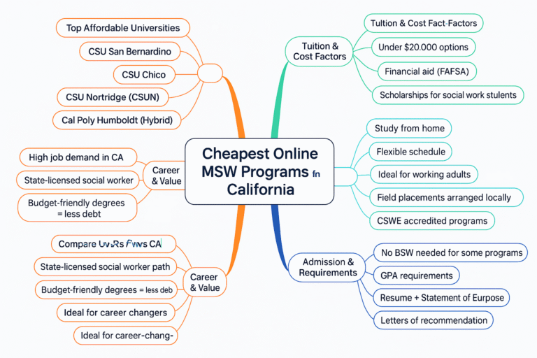 cheapest online msw programs in california